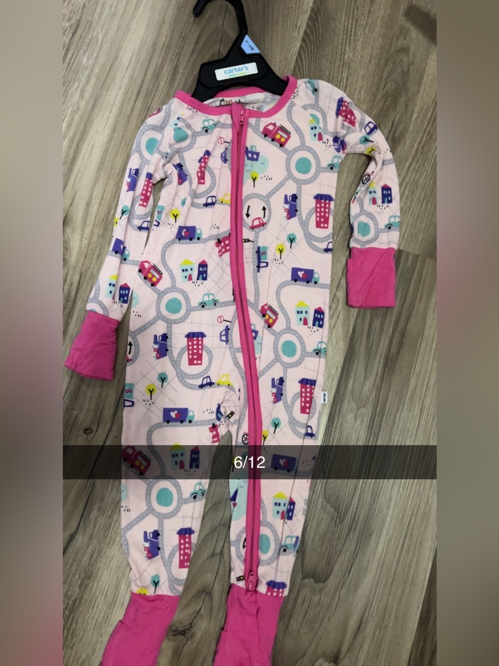 Little Sleepies Pink City Streets Zippy